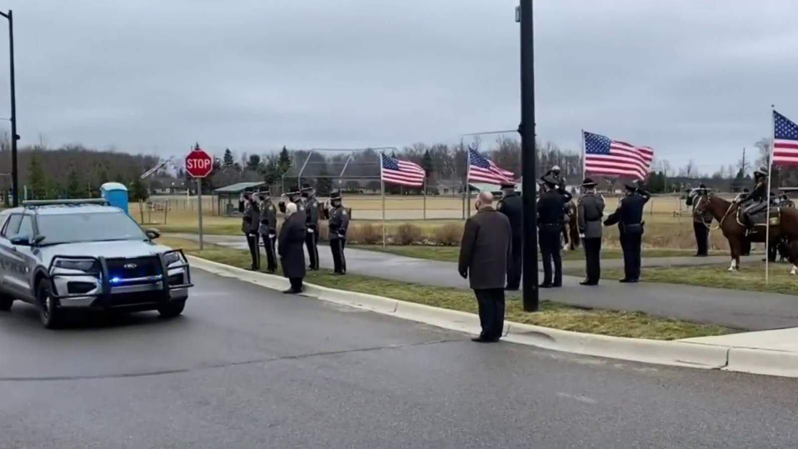 Special tribute held for Clinton Township police chief who died from COVID