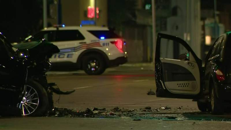1 killed, 2 injured in car crash on Detroit’s east side