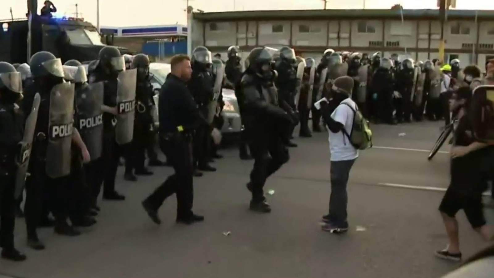 Standoff between protesters, Detroit police ends in arrests for violating curfew