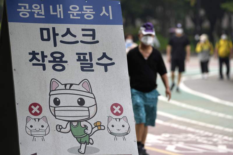The Latest: SKorea sees biggest daily virus jump in 6 months
