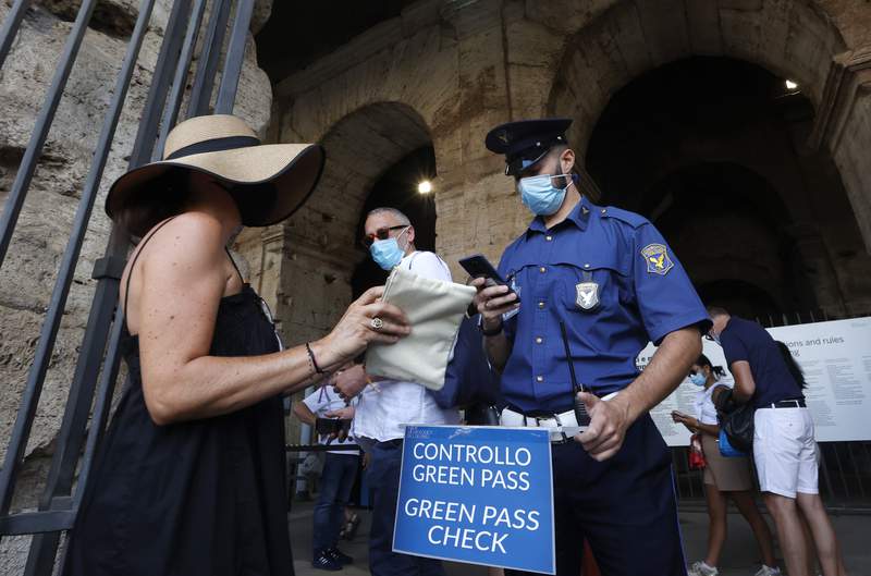 Italy: COVID 'Green Pass' needed for museums, indoor dining