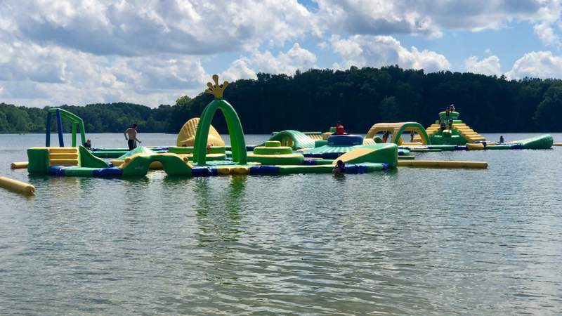 This fun inflatable waterpark will have you saying “whoa!”