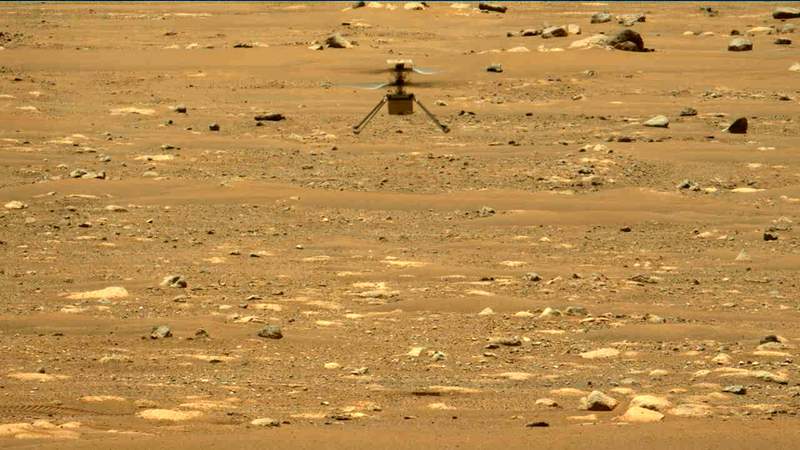 NASA's Mars helicopter soars higher, longer on 2nd flight