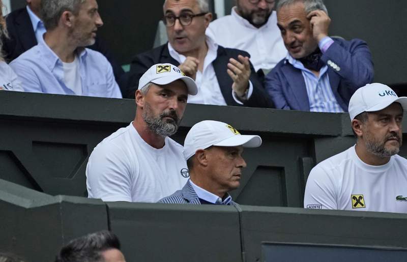 The Latest: Ivanisevic adds coaching win at Wimbledon