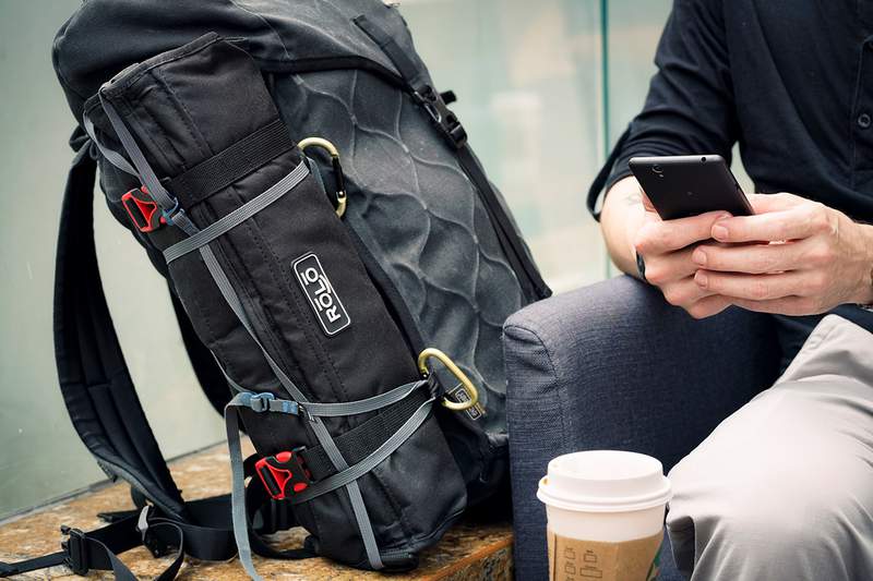 Optimize your packing with this roll-up travel bag