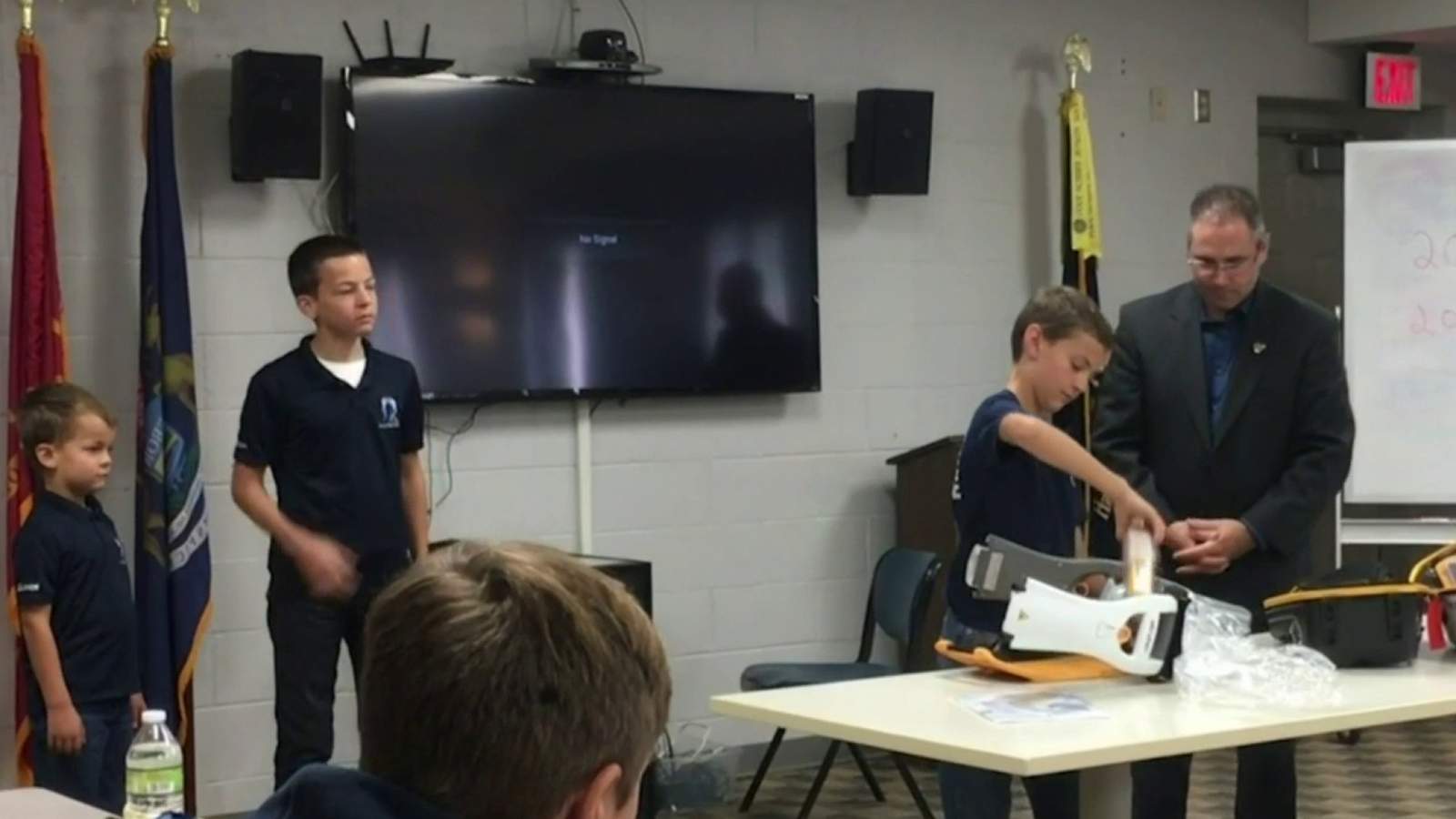 Michigan boy raises thousands of dollars to buy machines for 7 fire departments