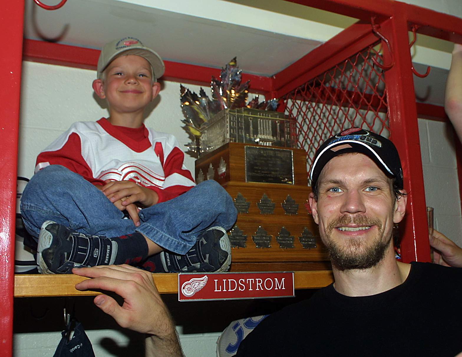 Nicklas Lidstrom’s son, Adam, is now 25 and a spitting image of his father (with a mustache)