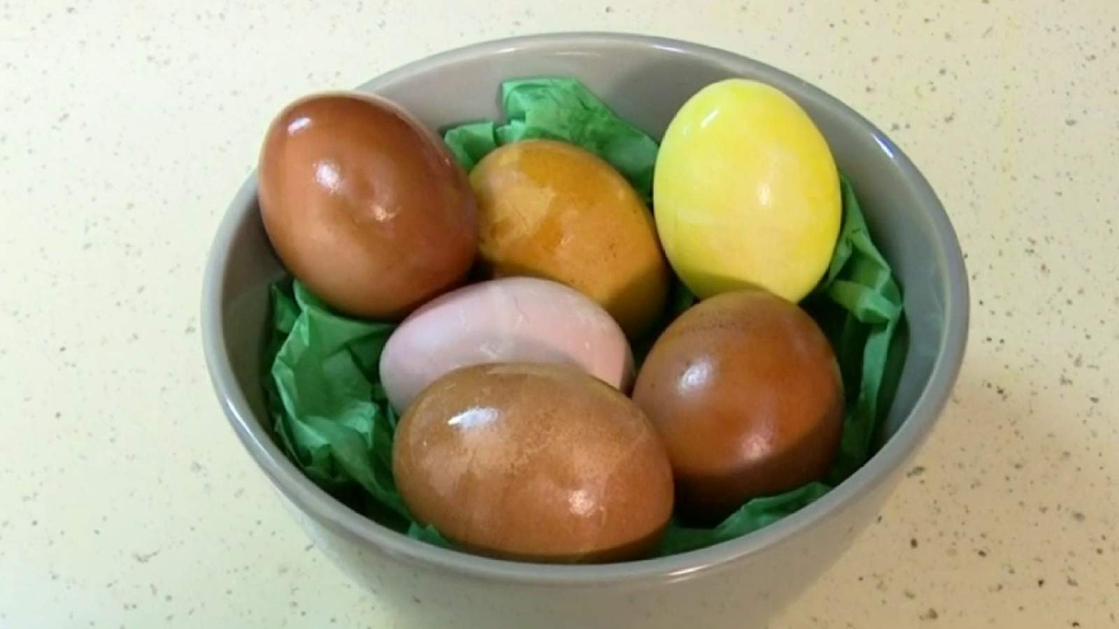 Make colorful dyed eggs naturally with items from your kitchen