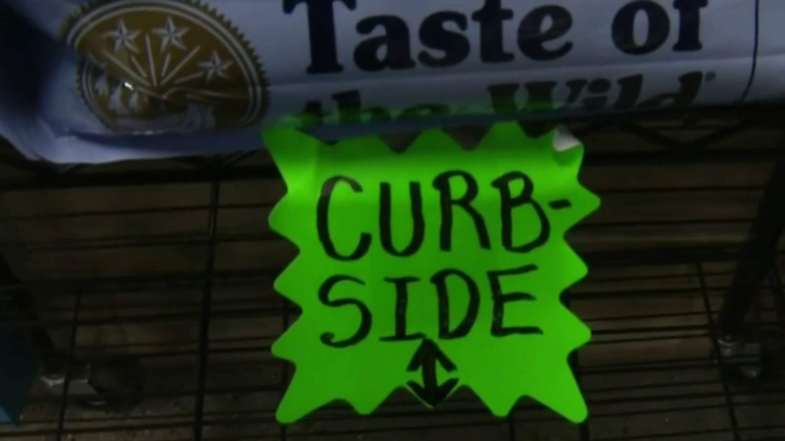 Local pet supply business offering curbside pickup options during pandemic