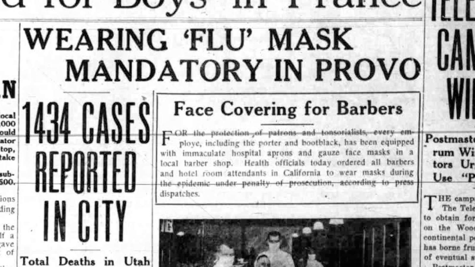 1918 influenza headlines are eerily familiar in 2020