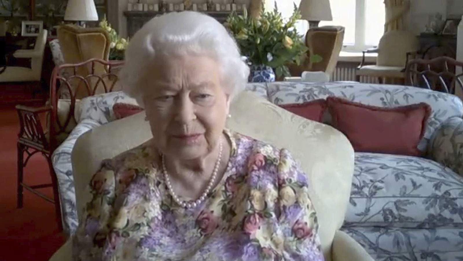 Queen Elizabeth takes part in first public video call