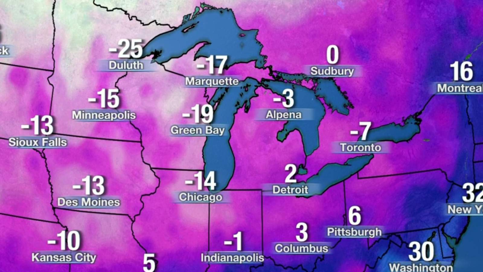 Metro Detroit weather: Dangerously cold temps Sunday; more snow Monday