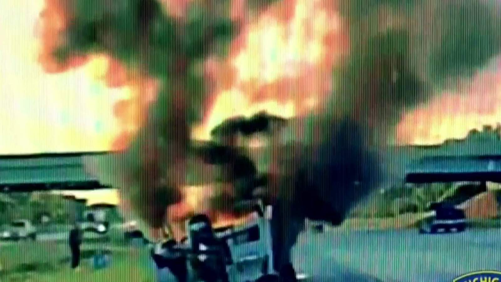 Michigan state trooper saves driver from burning truck on I-94 in Van Buren Township