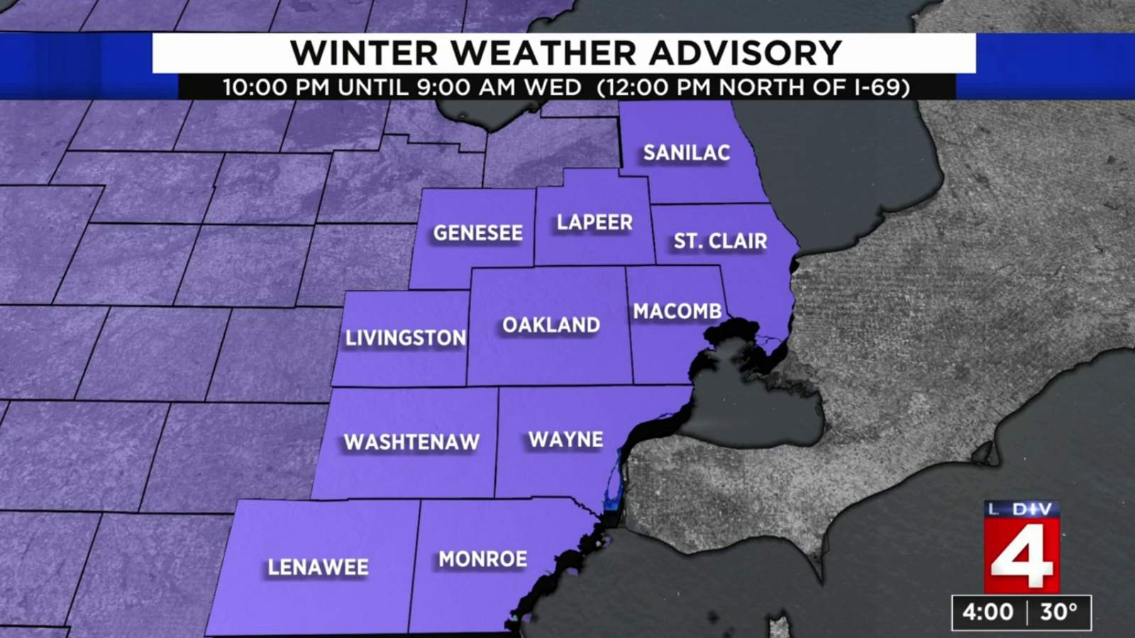 Winter weather advisory issued for SE Michigan with snow, icy roads on the way