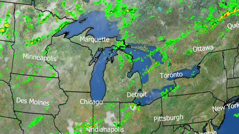 Metro Detroit weather: Scattered showers, few thunderstorms Sunday evening