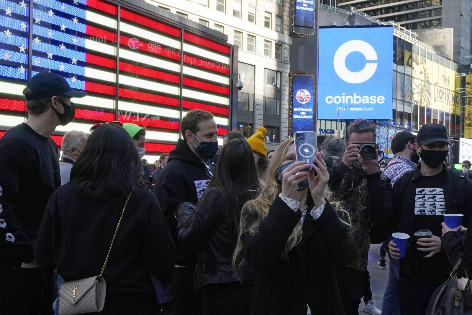 Coinbase soars in market debut, valued near $86 billion