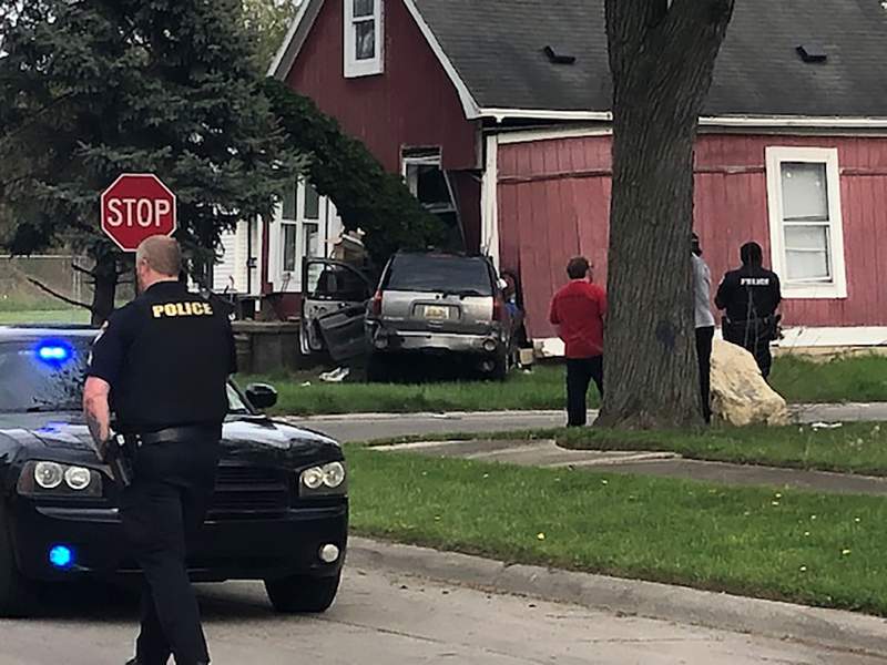 Speeding SUV crashes into Inkster house, ruptures gas line