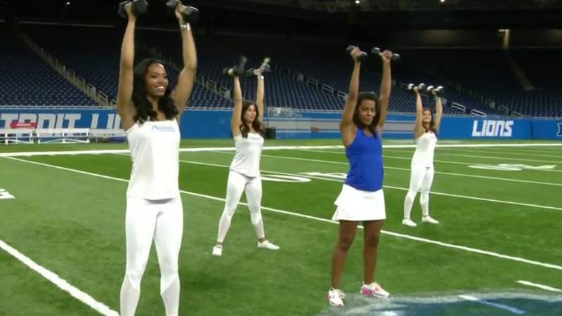 Fitness Friday: Full-body workouts with Detroit Lions cheerleaders