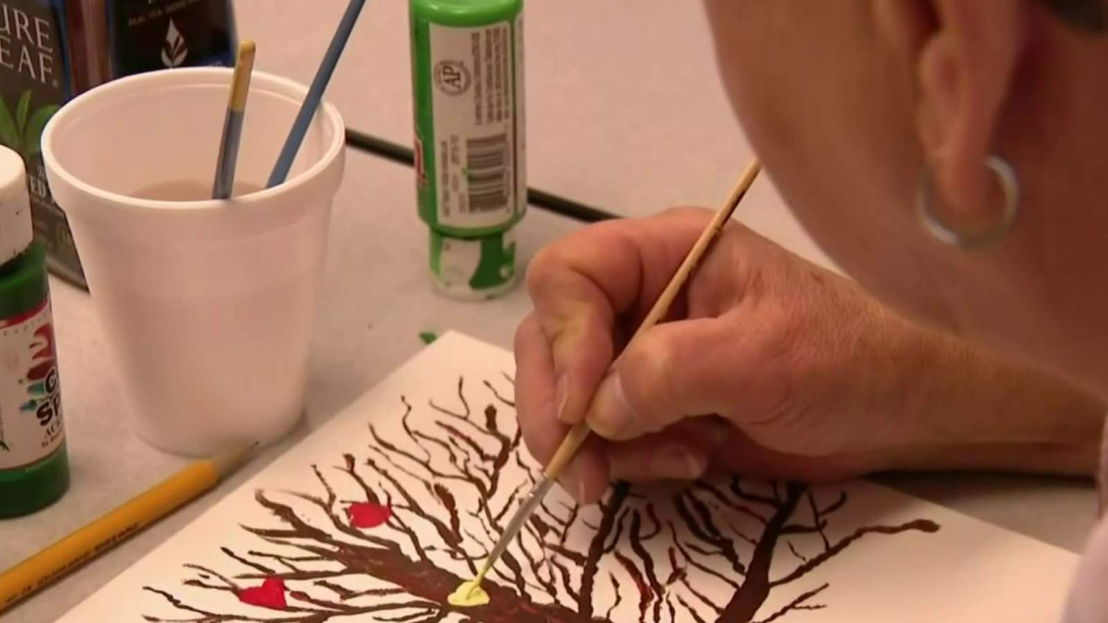 Henry Ford Health System displaying art made by patients