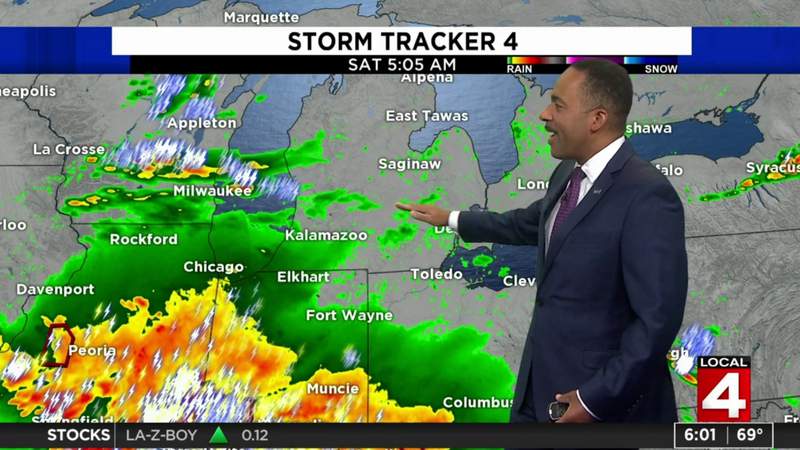 Metro Detroit weather: Warm with afternoon showers, storms possible
