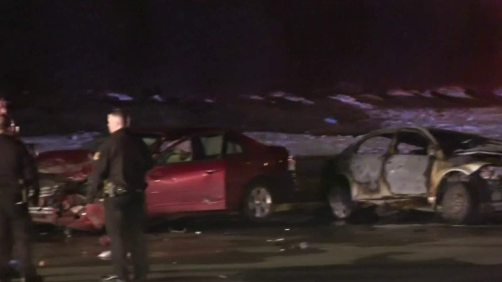Woman killed in fiery vehicle crash in Westland