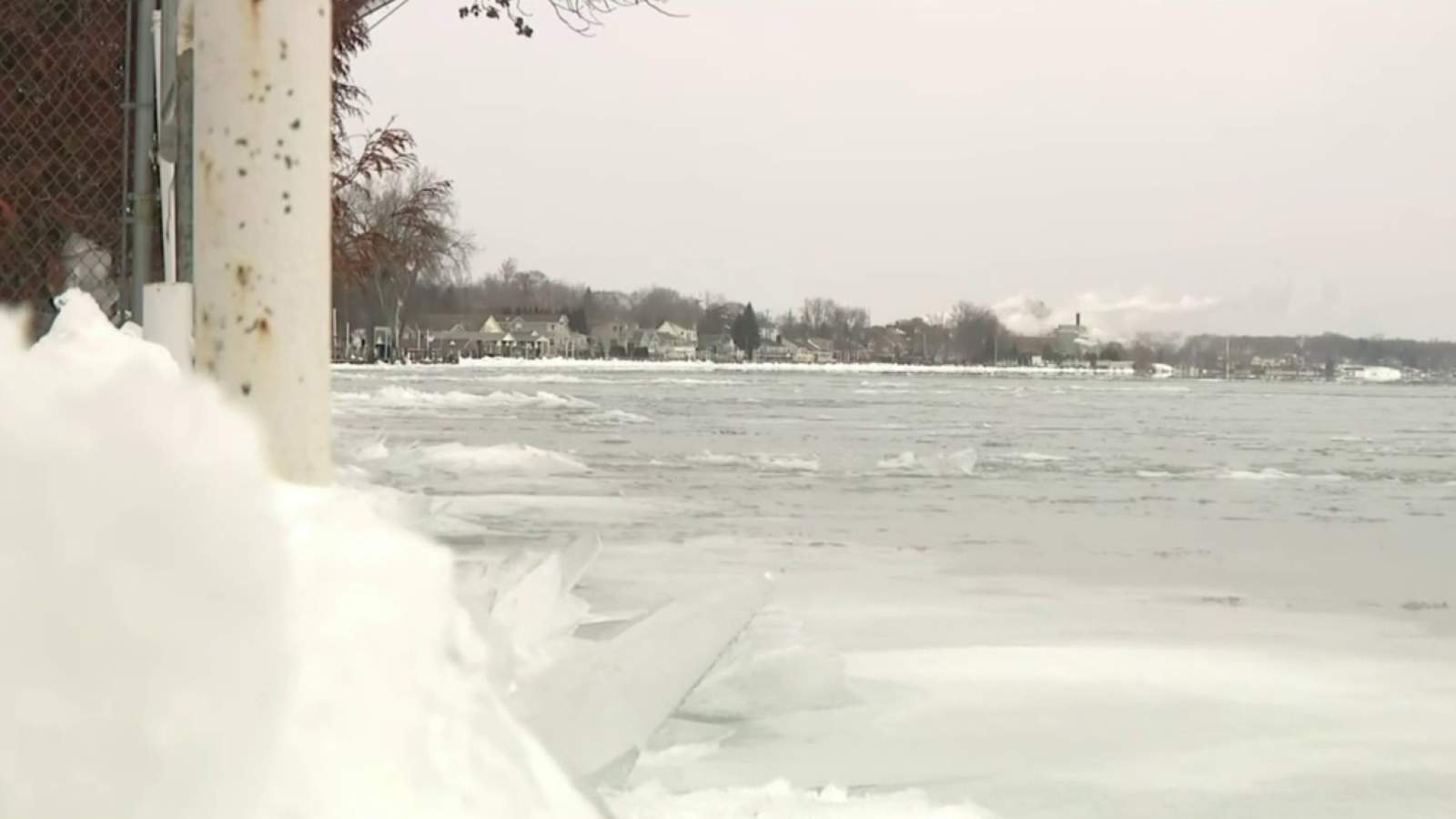 Bitter cold causes more flooding concerns along St. Clair River