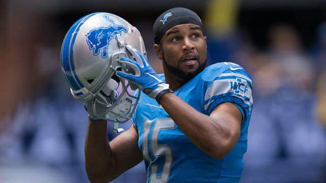Report: Detroit Lions wide receiver Golden Tate to miss a 'few weeks' after shoulder injury