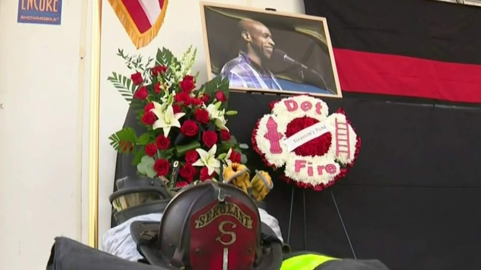 Memorial service honors Detroit Fire Department sergeant who drowned while rescuing children