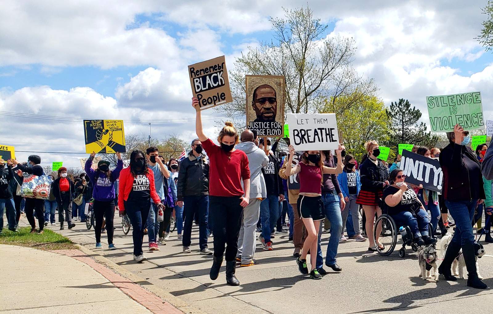 PHOTOS: Protestors take to the streets in Ann Arbor
