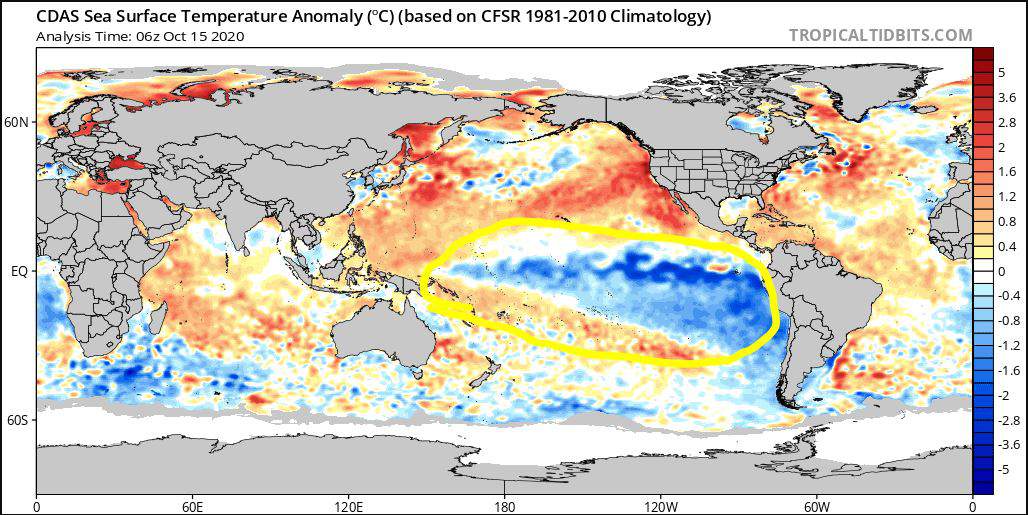 UN weather agency: Moderate to strong La Niña this year
