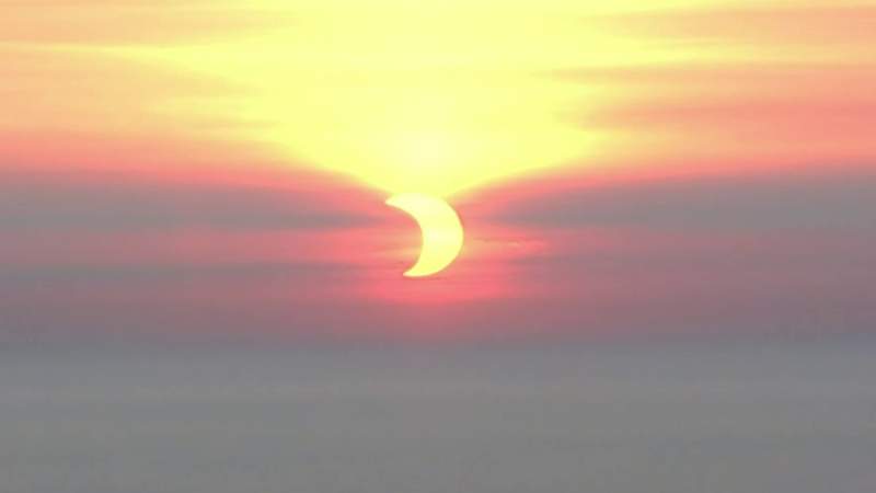 Missed Thursday’s partial solar eclipse? See footage here