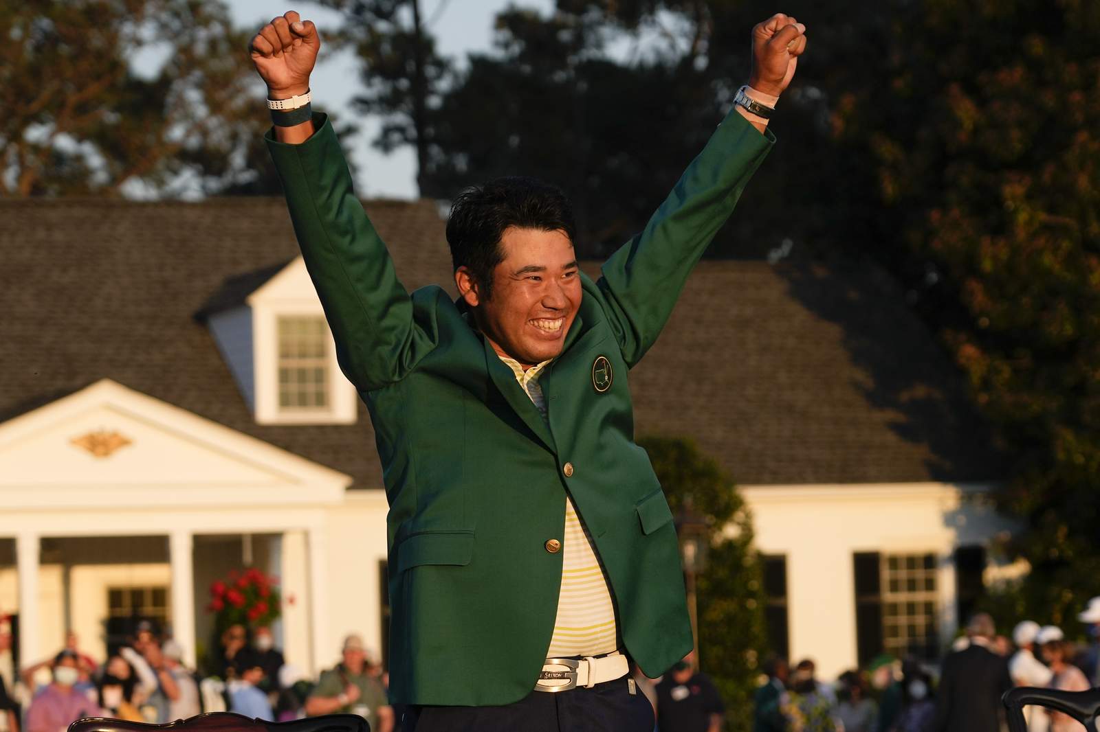 The Latest: Matsuyama 1st man from Japan to win golf major