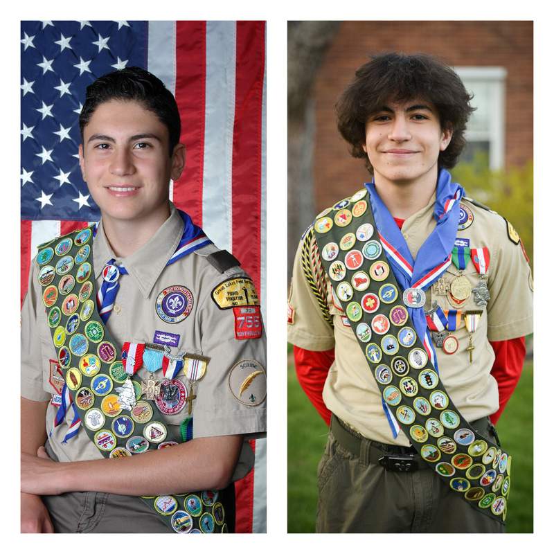 Badges? These brothers are earning ALL the stinking Boy Scout merit badges