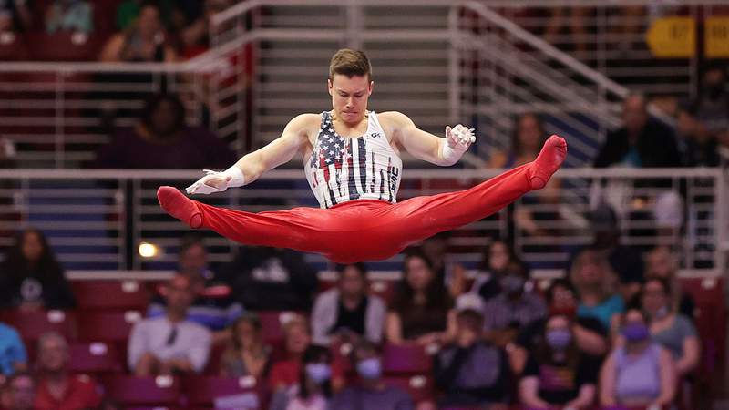 Brody Malone cruises to Gymnastics Trials win, headlines 5-man Olympic team