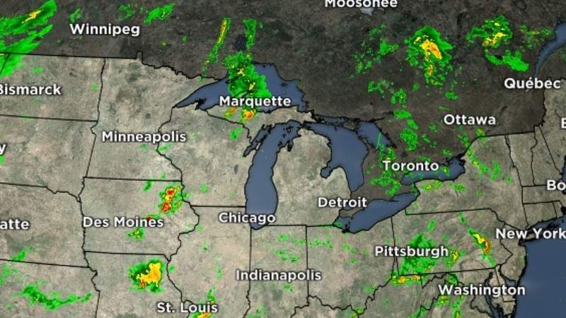 Showers and thunderstorms after midnight, early tomorrow morning