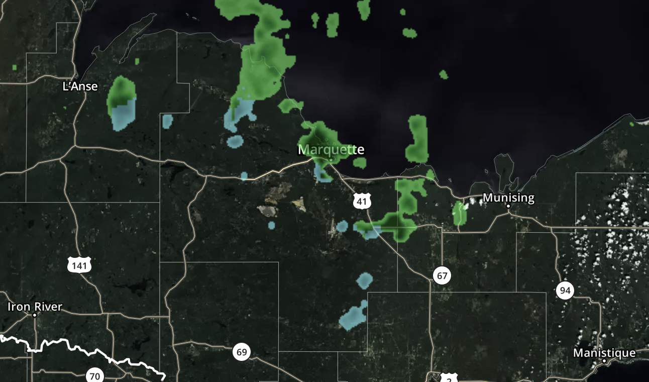 Michigan’s Upper Peninsula sees first snow showers of the season