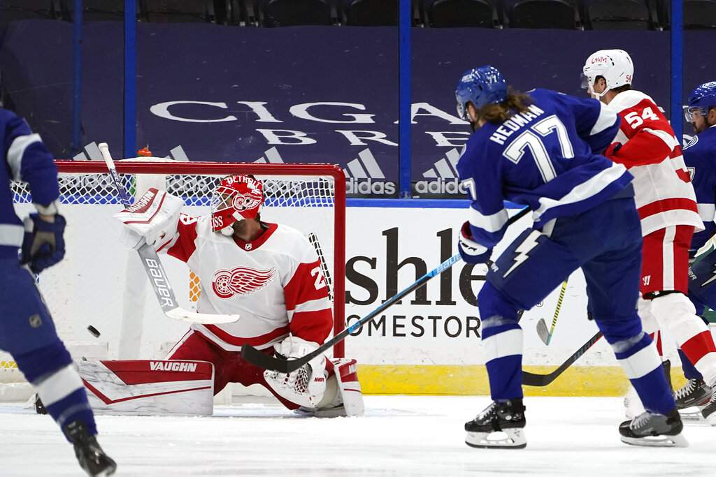 Killorn, Lightning beat Red Wings 5-1 for 3rd straight win