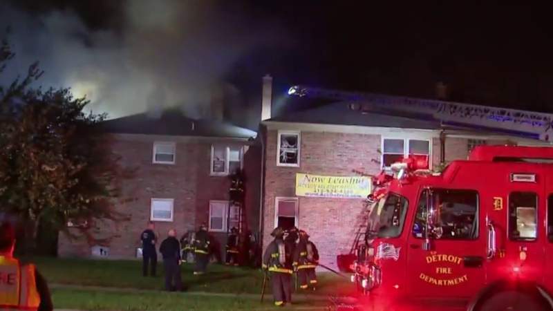 12 families without a place to stay after apartment fire on Detroit’s west side