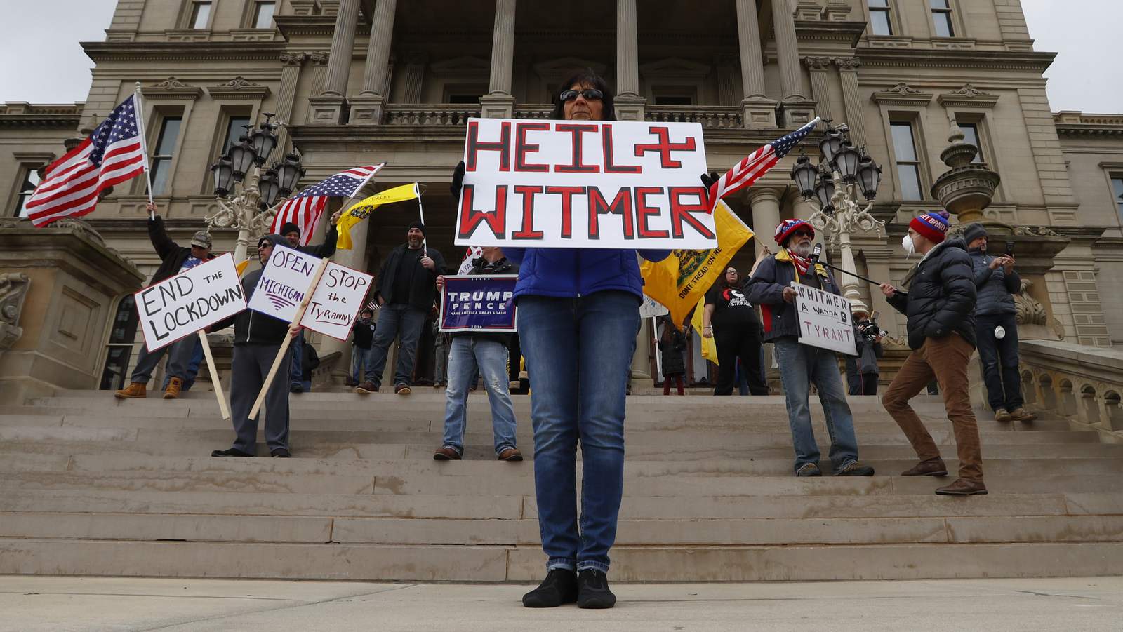 Thousands protest Michigan governor's social distance order
