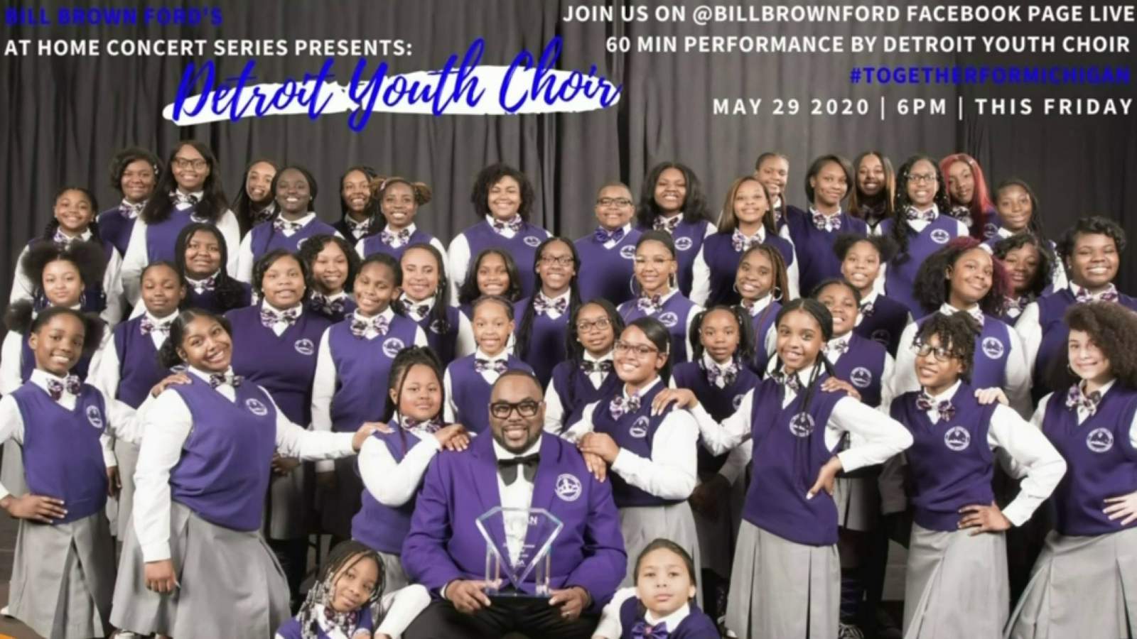 Watch Detroit Youth Choir perform for the Bill Brown Ford Concert Series