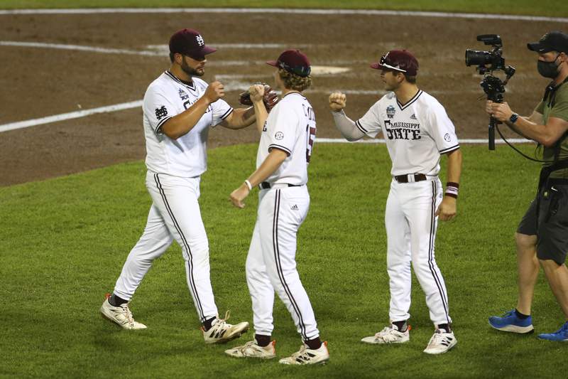Mississippi St beats Vandy 13-2 to send CWS finals to Game 3