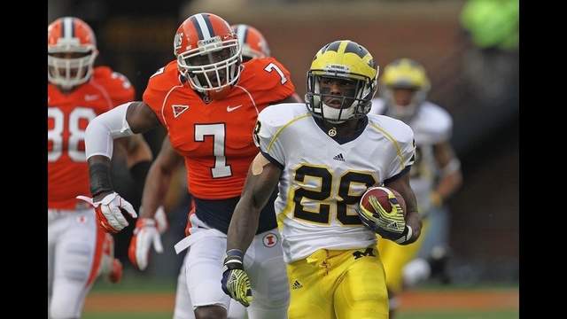 University of Michigan RB Fitzgerald Toussaint arrested for drunken driving