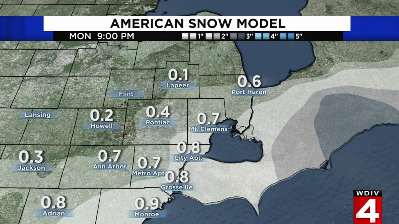 Metro Detroit weather: Just a few more flakes