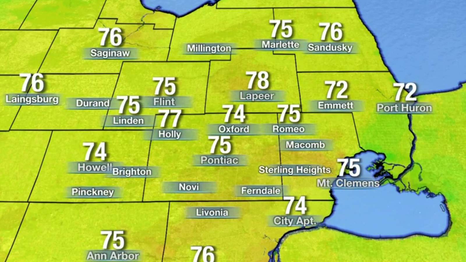 Metro Detroit weather: Warm Wednesday evening ahead of a few showers tonight