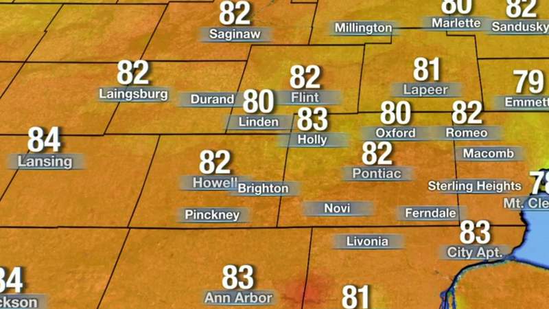Metro Detroit weather: Warm, more summer-like Friday