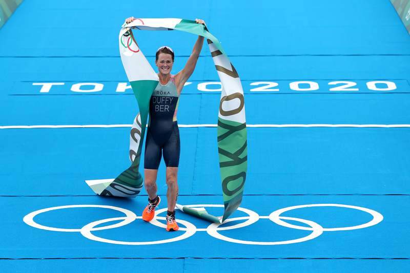 Duffy claims Bermuda's first-ever gold; USA wins bronze in women's triathlon