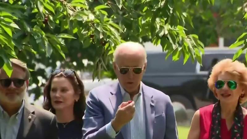 President Joe Biden visits Traverse City to promote infrastructure plan