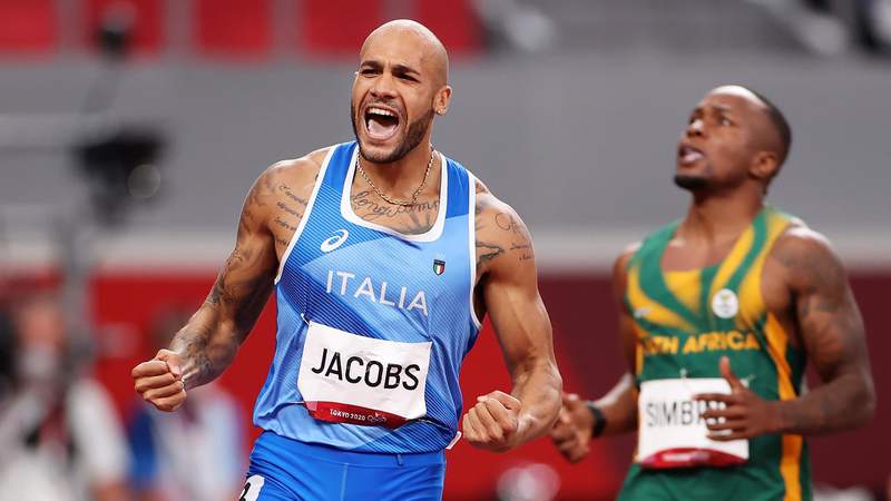 Italy's Jacobs stuns, captures 100m gold; USA's Kerley silver