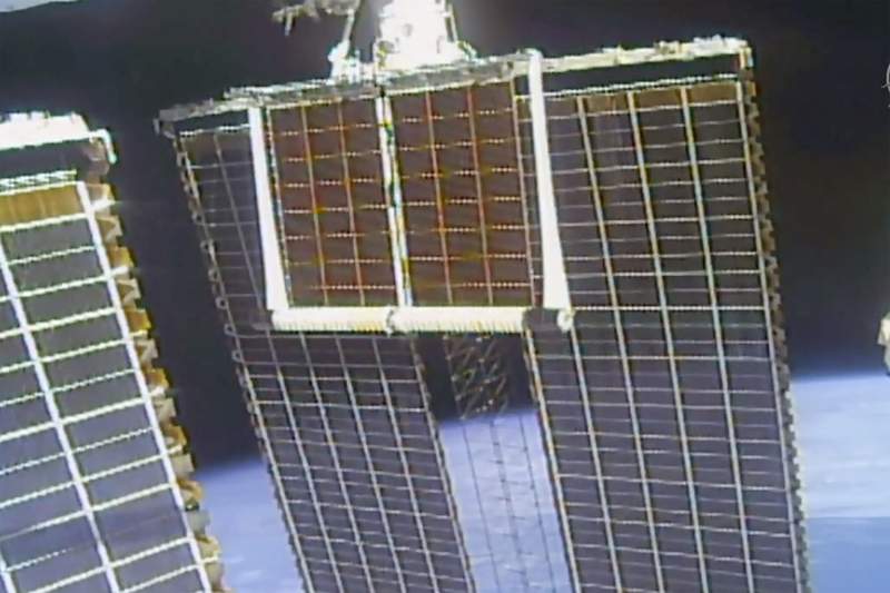 Take 2: Spacewalking astronauts install new solar panel