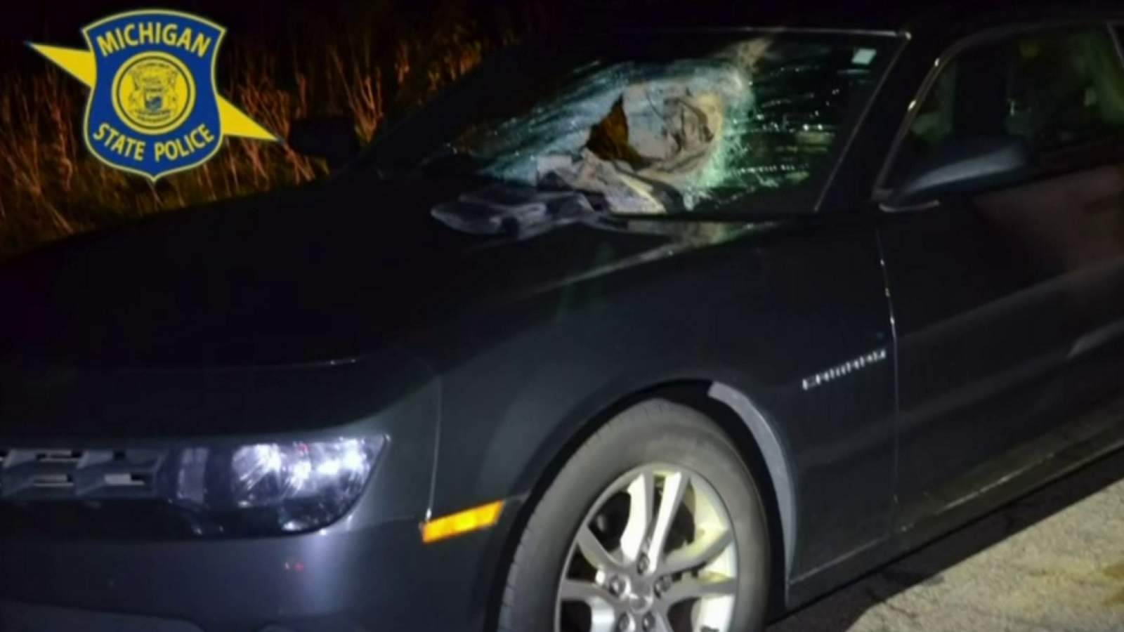 Driver seriously injured after 40-pound sandbag thrown through windshield from overpass on I-96